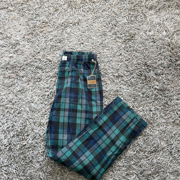 Pendleton Pants Soft Relaxed Wool En Mills Blue Plaid NWT Men's Sz Medium - Picture 1 of 6